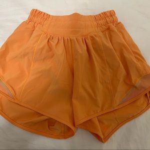 Four Lululemon Hotty Hot Low Rise Lined Shorts 4”